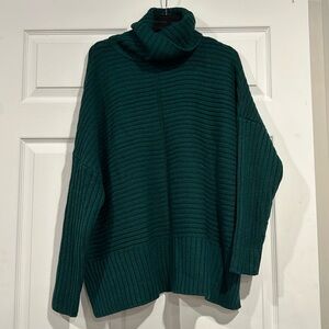 Joan Vass size large green sweater